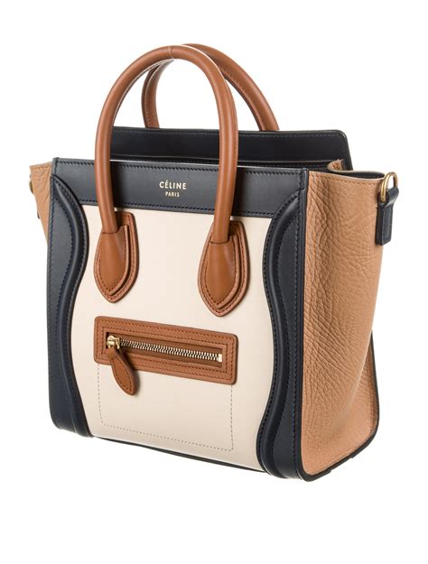 celine nano luggage authentication|Celine shoulder luggage tote price.